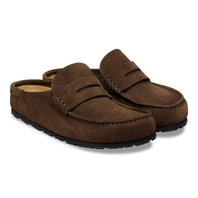 Birkenstock Women's Naples Wrapped Loafer Clog in Carafe Suede