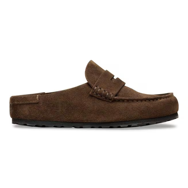 Birkenstock Women's Naples Wrapped Loafer Clog in Carafe Suede