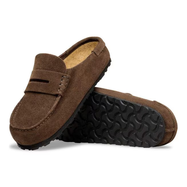Birkenstock Women's Naples Wrapped Loafer Clog in Carafe Suede