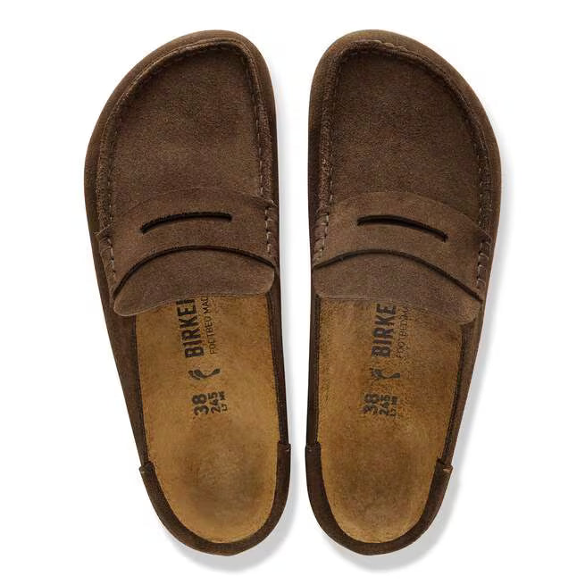 Birkenstock Women's Naples Wrapped Loafer Clog in Carafe Suede