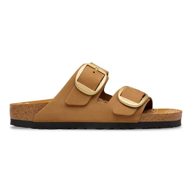 Birkenstock Women's Arizona Big Buckle Sandal in Mink Nubuck