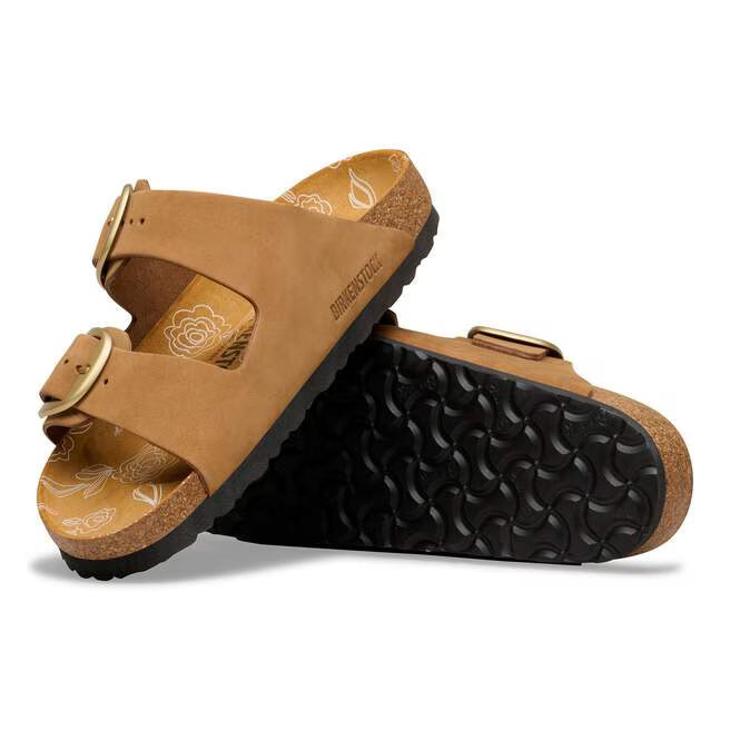Birkenstock Women's Arizona Big Buckle Sandal in Mink Nubuck