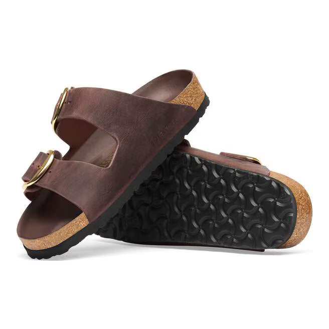 Birkenstock Women's Arizona Big Buckle Sandal in Habana Oiled Leather