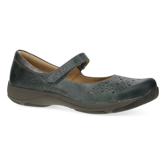 Dansko Women's Stacy Mary Jane in Lake Waxy Burnished Leather