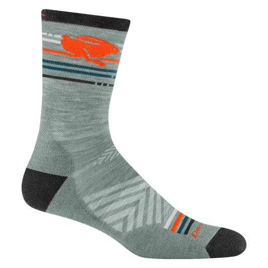 Darn Tough Pacer Micro Crew Ultra-Lightweight Running Socks in Seafoam