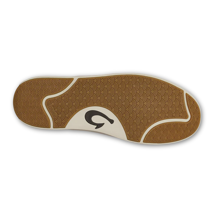 OluKai Men's Laeʻahi Lauhala Slip On Woven Leather Shoes in Dark Java