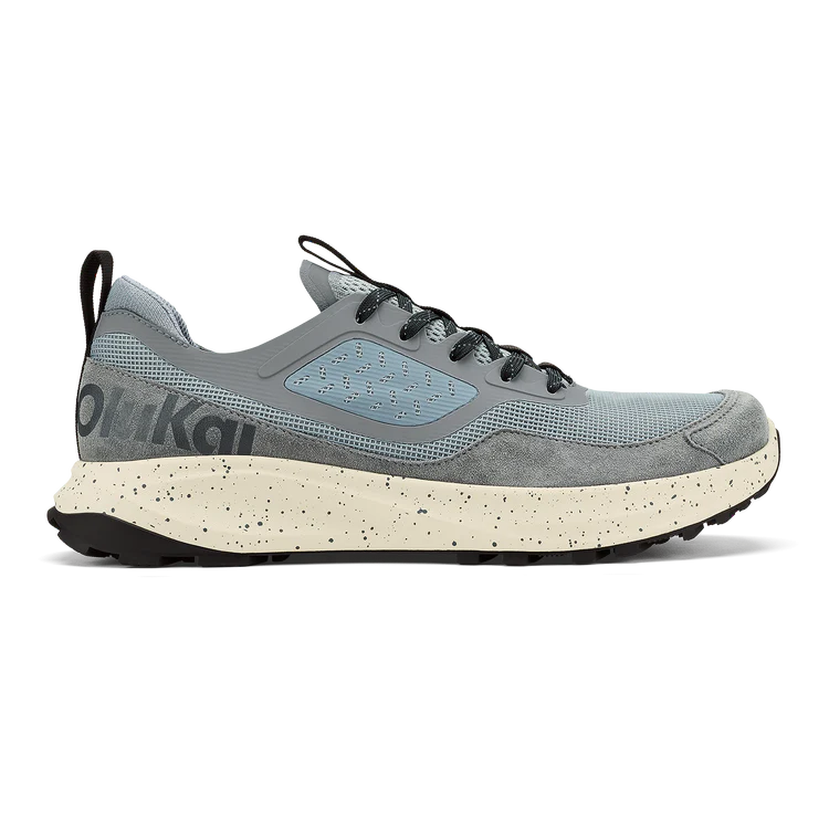 OluKai Men's Makiki Sneaker in Cloud Grey/Poi