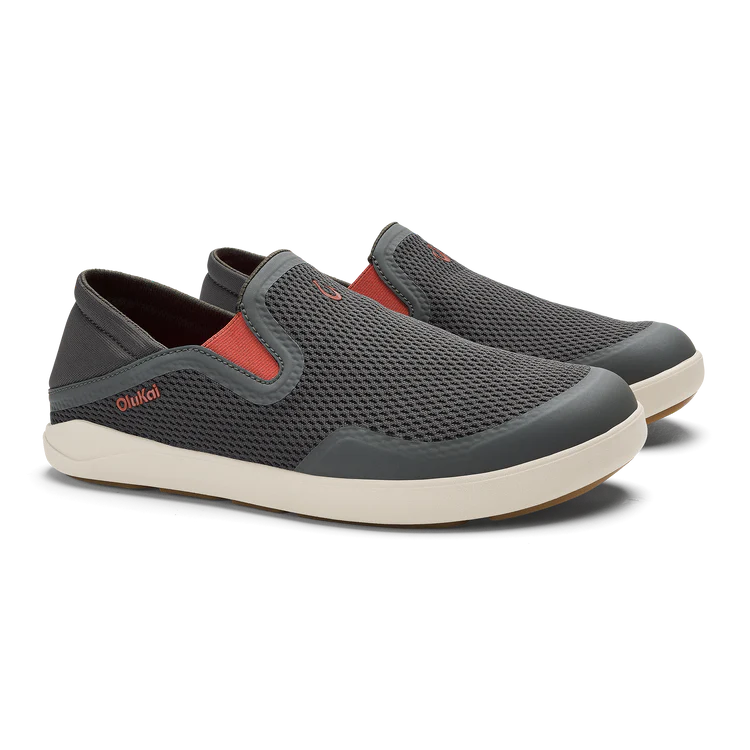 OluKai Men's Moku Slip On Shoes in Island Salt/Koi