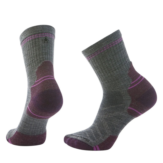 Smartwool Women's Hike Mid Targeted Cushion Crew Socks in Medium Gray