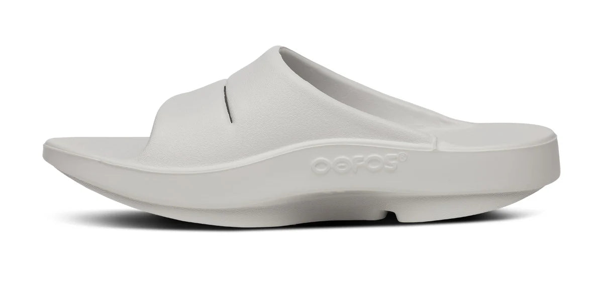 Oofos OOaah Slide Flip Sandal in Moonstone