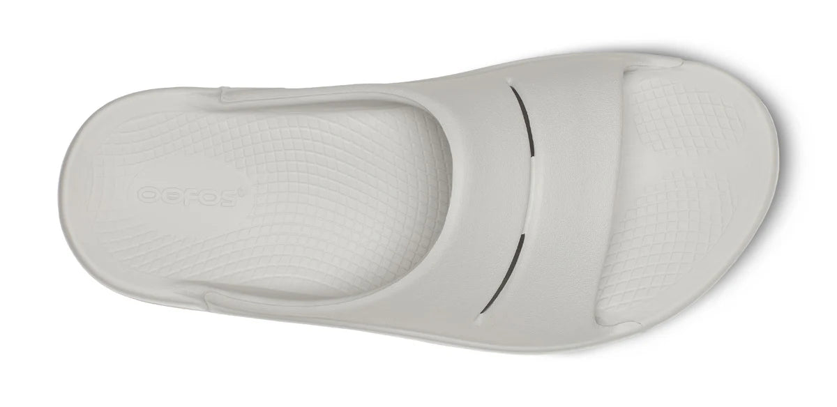 Oofos OOaah Slide Flip Sandal in Moonstone