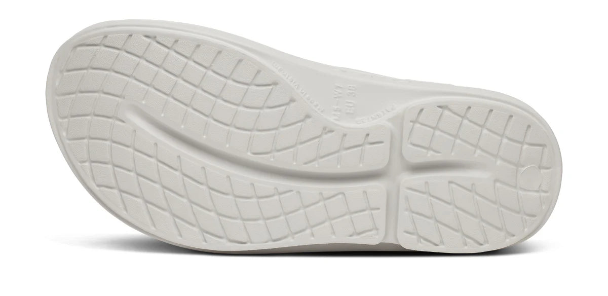 Oofos OOaah Slide Flip Sandal in Moonstone