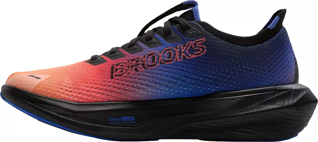 Brooks Men's Hyperion 3 Sneaker in Blue/Coral/Papaya