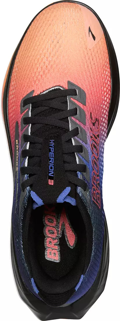 Brooks Men's Hyperion 3 Sneaker in Blue/Coral/Papaya
