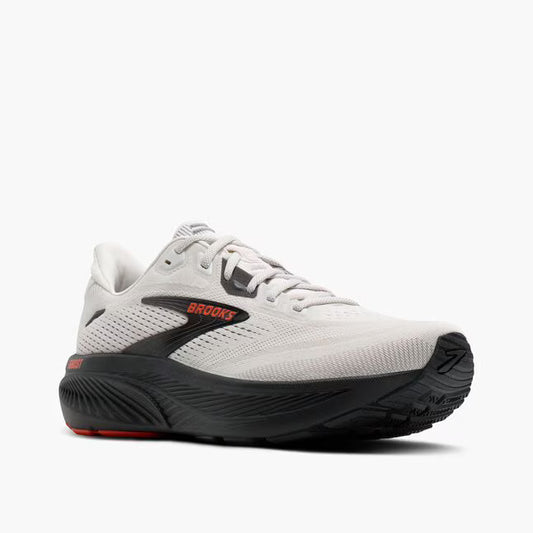 Brooks Men's Ghost 18 Sneaker in Coconut/Pearl/Tigerlily