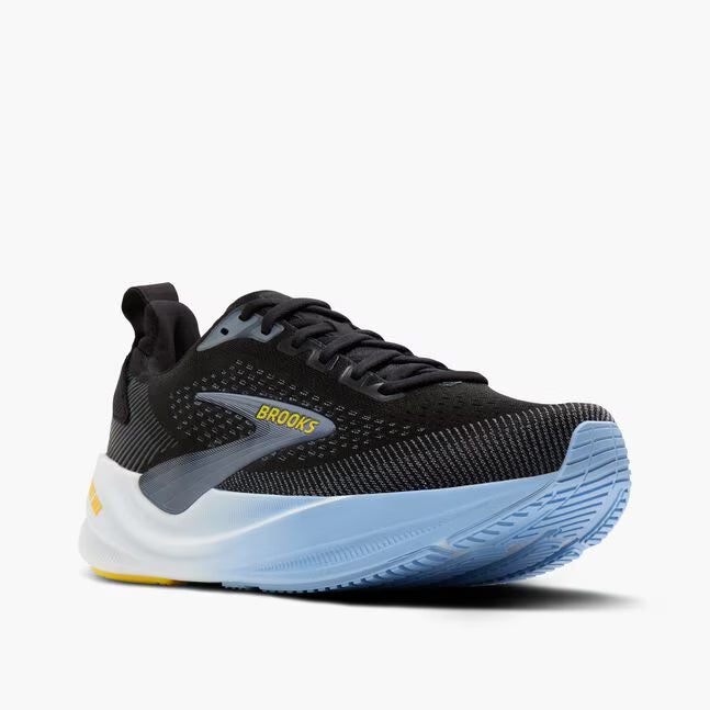 Brooks Men's Ghost Max 4 Sneaker in Black/Folkstone/Open Air