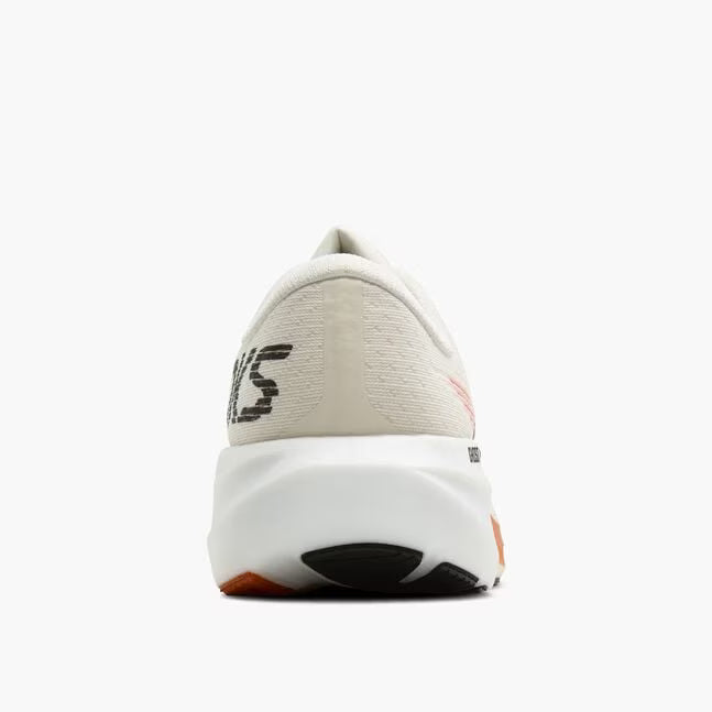 Brooks Men's Ghost Amp Sneaker in White/Tigerlily/Black