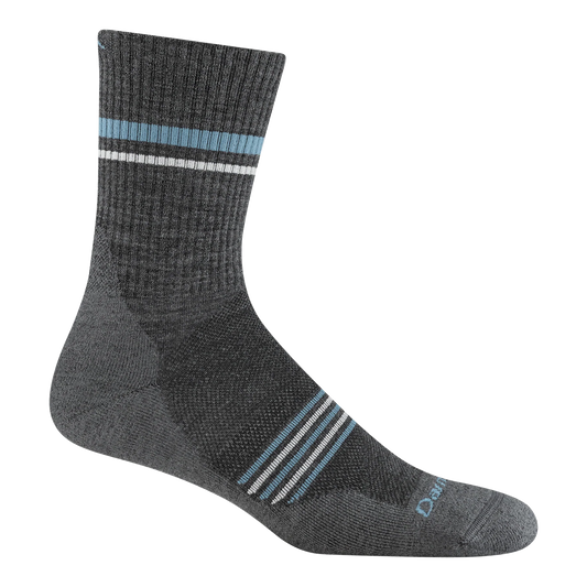 Darn Tough Men's Element Micro Crew Lightweight Running Socks in Gray