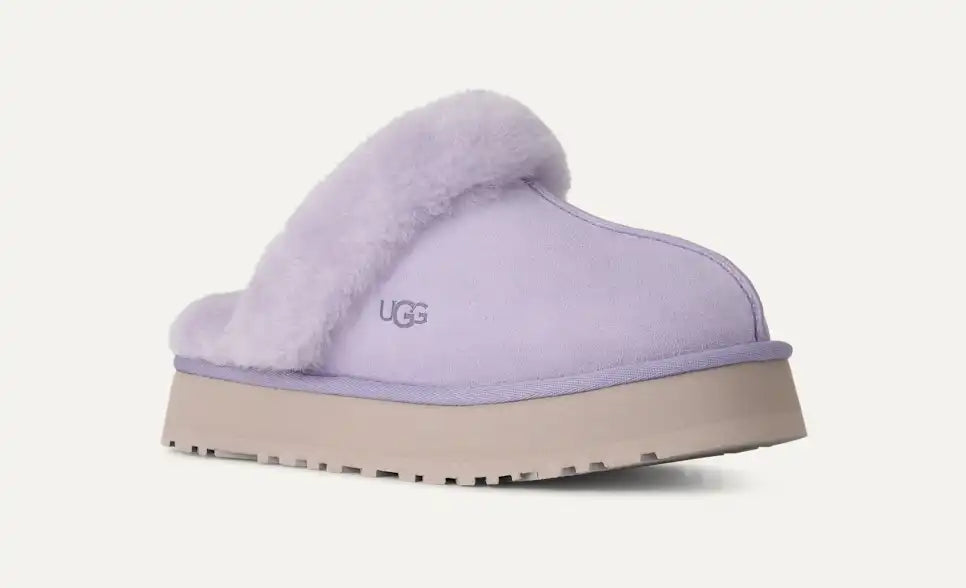 UGG Women's Disquette Slip On Slipper in Warm Lilac