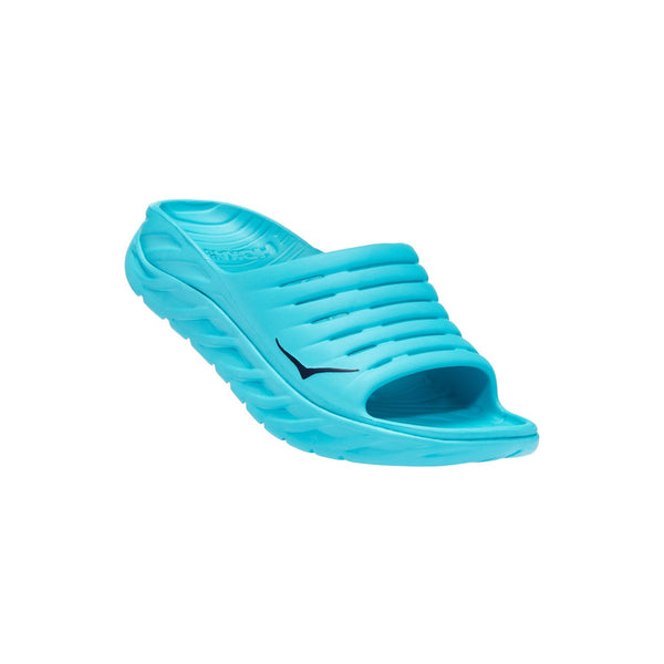 Hoka Unisex Ora Recovery Slide Sandal (Scuba Blue/Bellweather Blue)