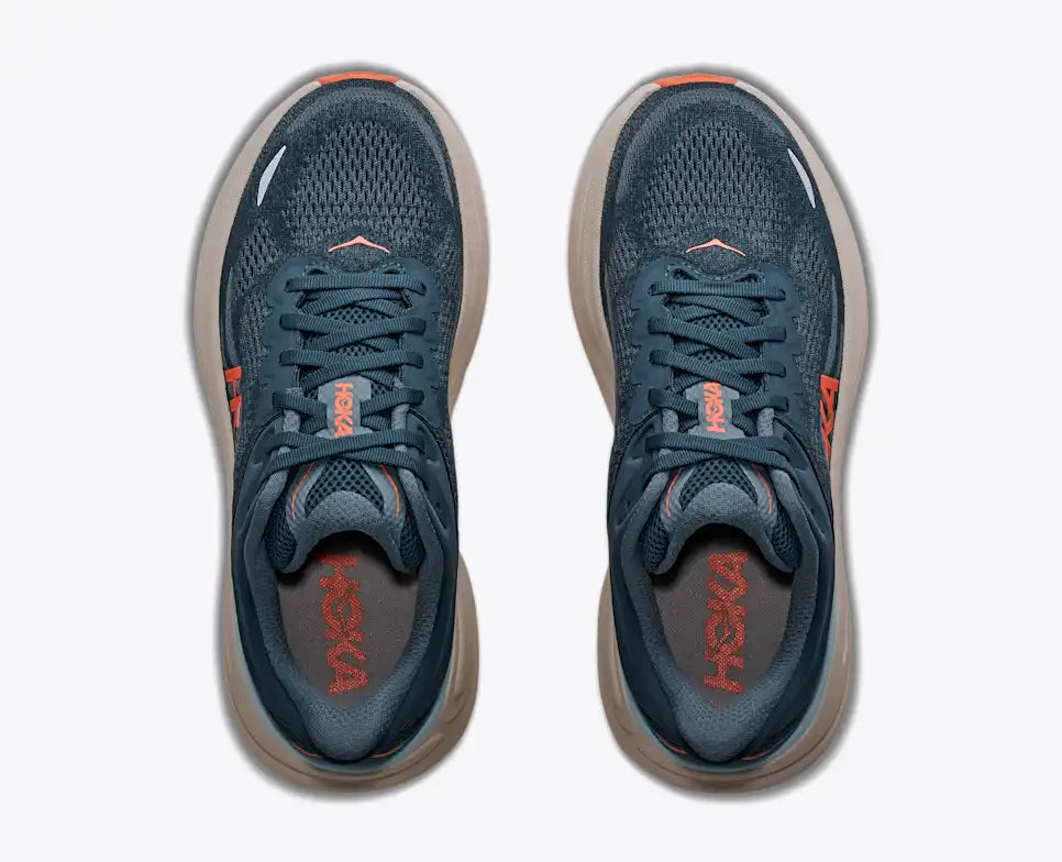 Hoka Women's Bondi 9 Sneaker in Faded Navy/Slate Blue