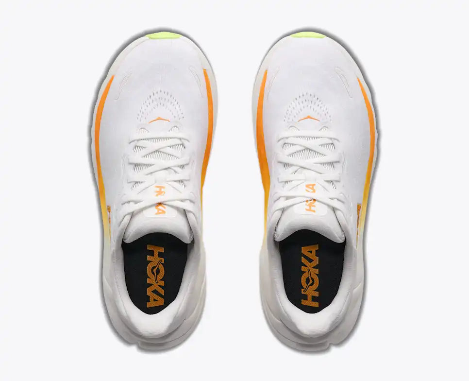 Hoka Women's Arahi 8 Sneaker in Frost/Solar Flare