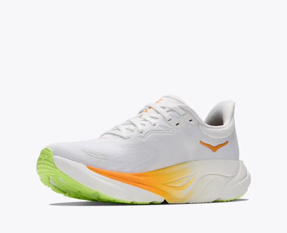 Hoka Women's Arahi 8 Sneaker in Frost/Solar Flare