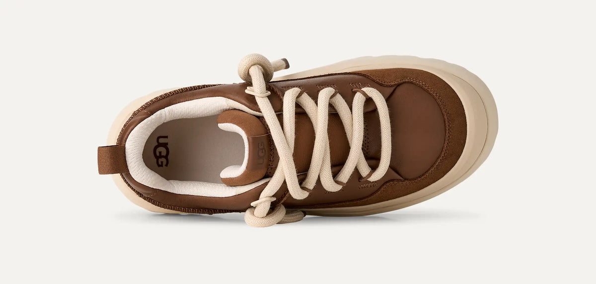 UGG Men's Heritage Utility Sneaker in Dark Chestnut/Whitecap