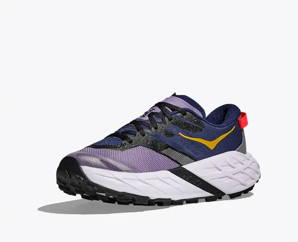 Hoka Women's Speedgoat 7 Sneaker in Berry Jam/Starlight Glow