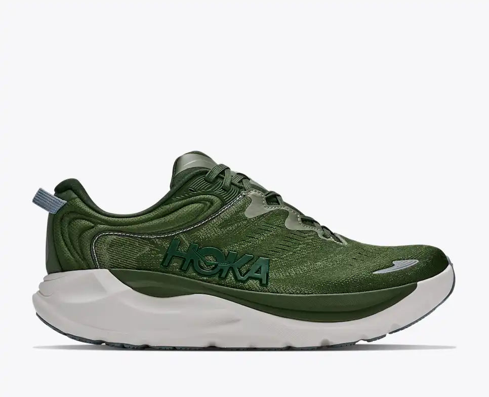 Hoka Men's Gaviota 6 Glimmers Sneaker in Baby Kale/Nettle Leaf