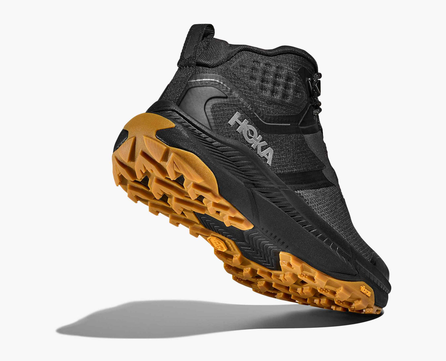 Hoka Men's Transport Hike GTX Mid Waterproof Boot in Black/Black