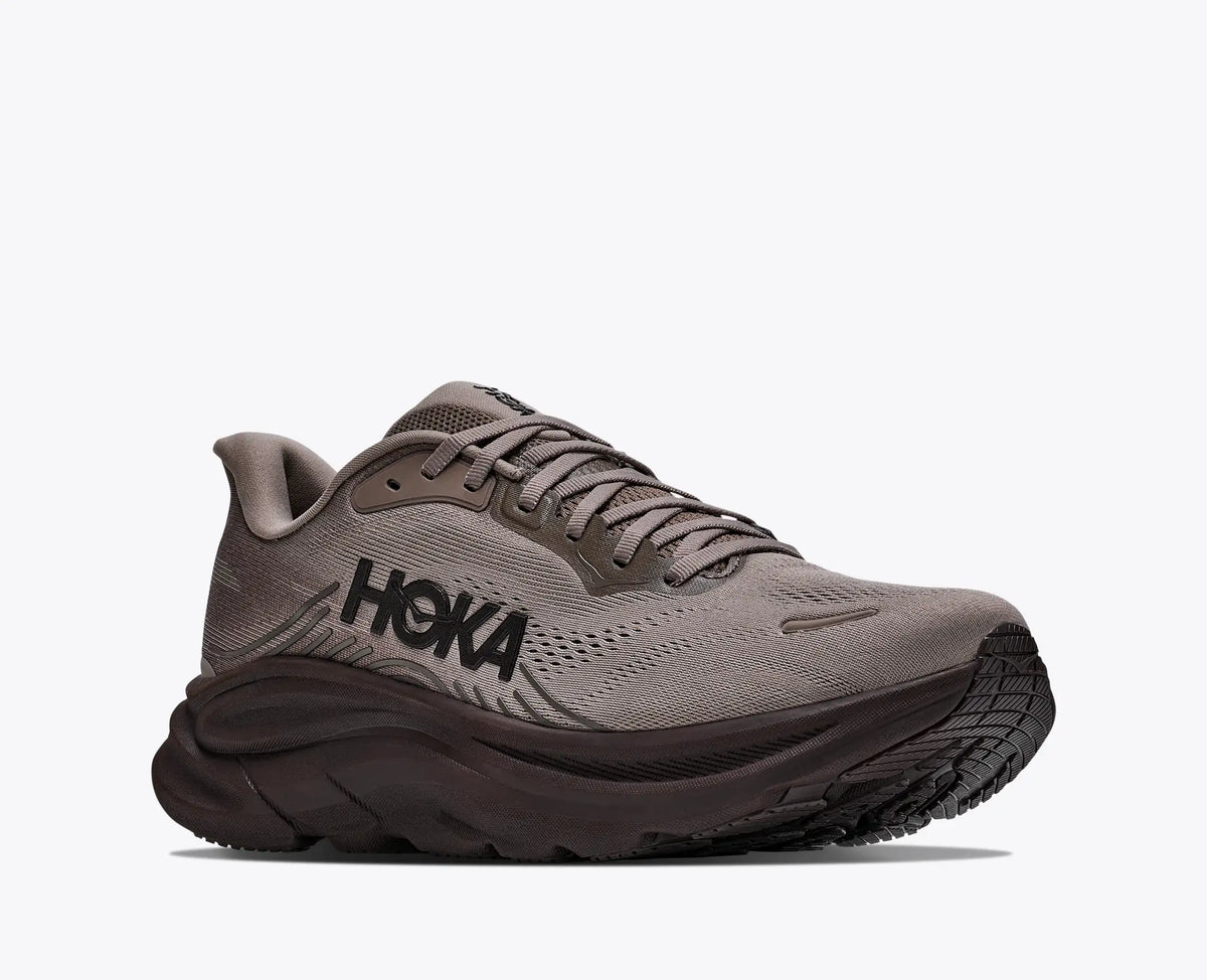 Hoka Men's Clifton 11 Sneaker in Boulder Grey/Pebble Grey