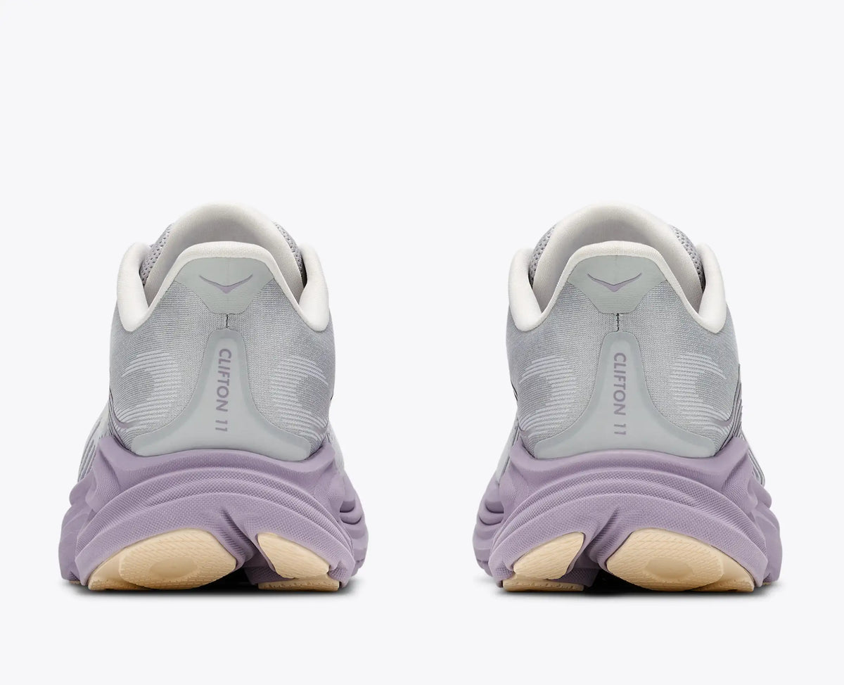 Hoka Women's Clifton 11 Sneaker in Stardust/Mellow Lilac