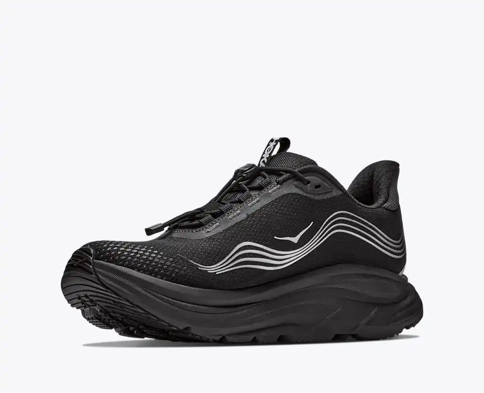 Hoka Men's Clifton 11 GTX Sneaker in Black/Black