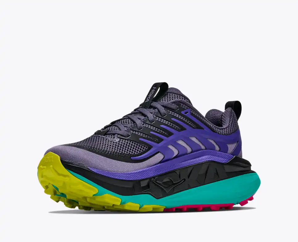 Hoka Women's Stinson 8 Sneaker in Squid Ink/Electric Aqua