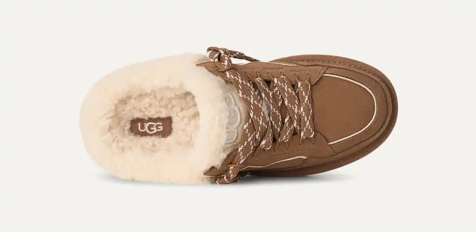 UGG Women's Lowmel Mule Slip On Tie in Chestnut