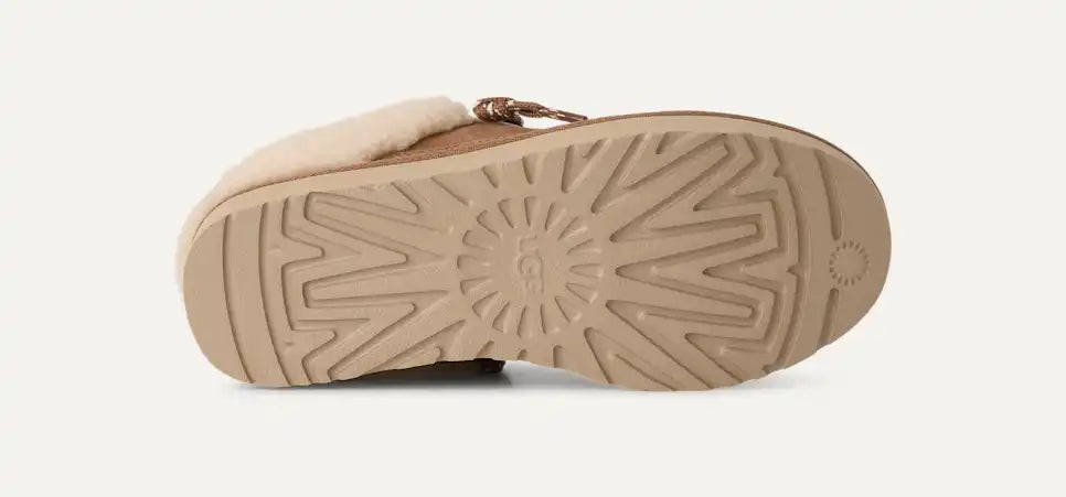 UGG Women's Lowmel Mule Slip On Tie in Chestnut