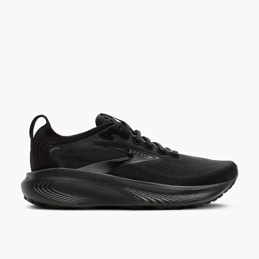 Brooks Women's Adrenaline GTS 25 Sneaker in Black/Black/Ebony