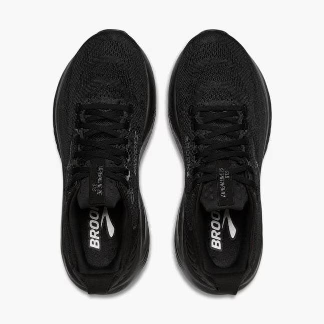 Brooks Women's Adrenaline GTS 25 Sneaker in Black/Black/Ebony