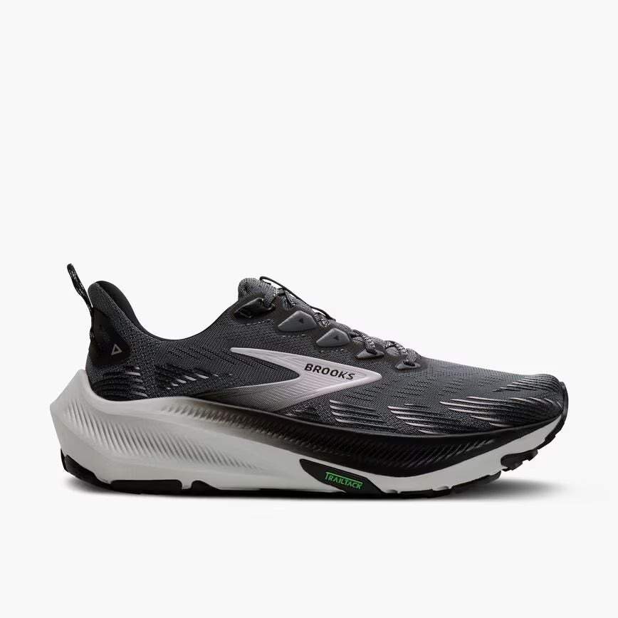Brooks Women's Ghost Trail Sneaker in Poppy Seed/Black/Pink