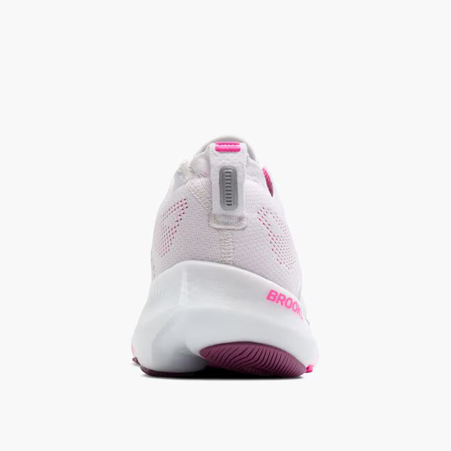Brooks Women's Glycerin Flex Sneaker in White/Cyber Pink/Argyle
