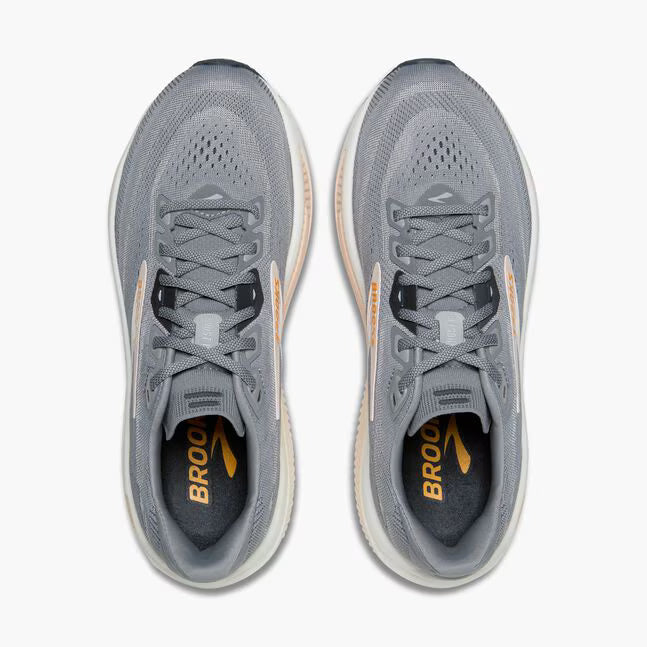 Brooks Women's Ghost 18 Sneaker in Grey/Morganite/Coconut