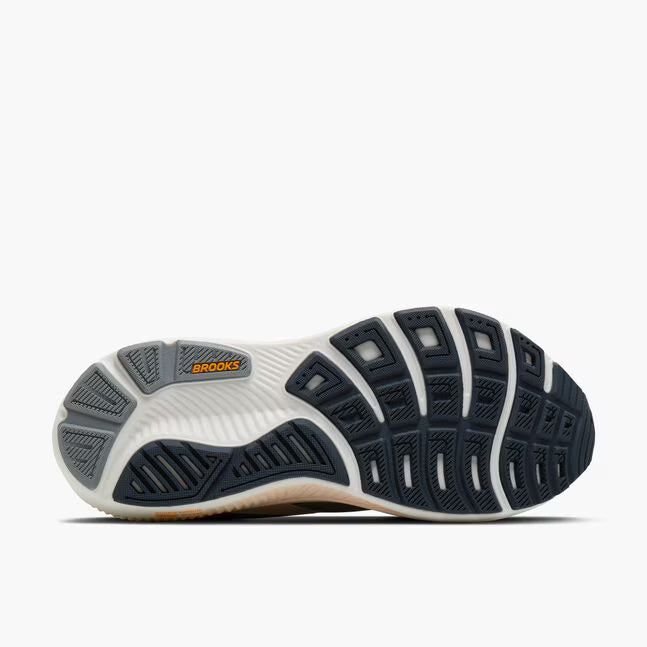 Brooks Women's Ghost 18 Sneaker in Grey/Morganite/Coconut