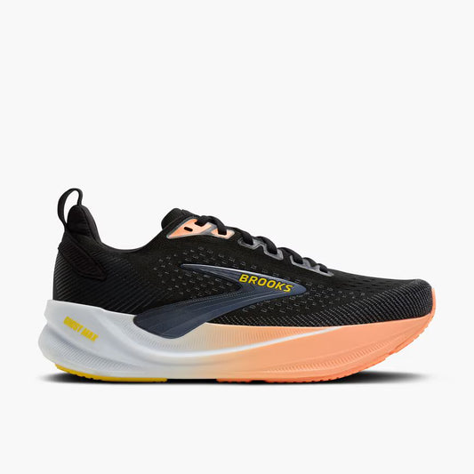 Brooks Women's Ghost Max 4 Sneaker in Black/Folkstone/Cyber Peach