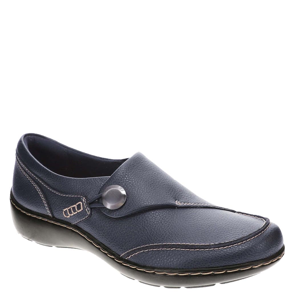 Clarks Women's Cora Teresa Slip On in Navy