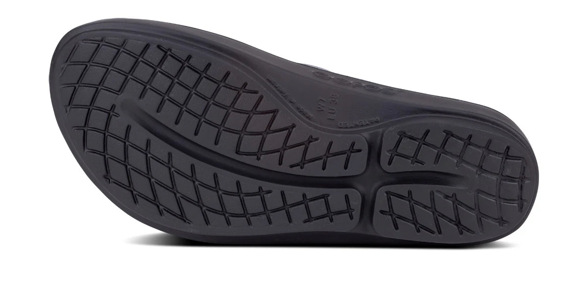 OOfos Women's OOlala Flip Sandal in Black