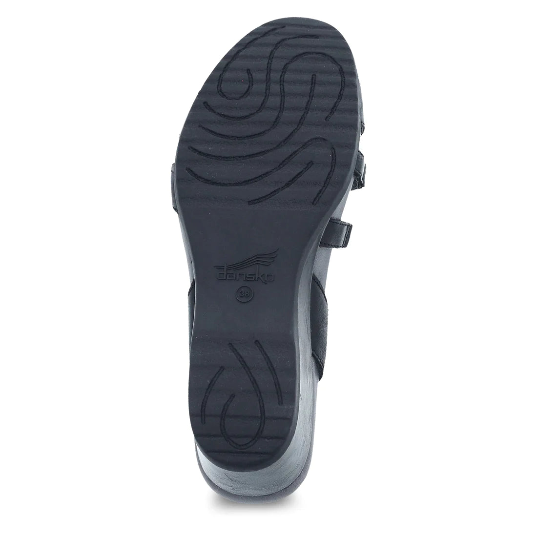 Bottom view of Dansko Addyson Wedge Sandal for women.