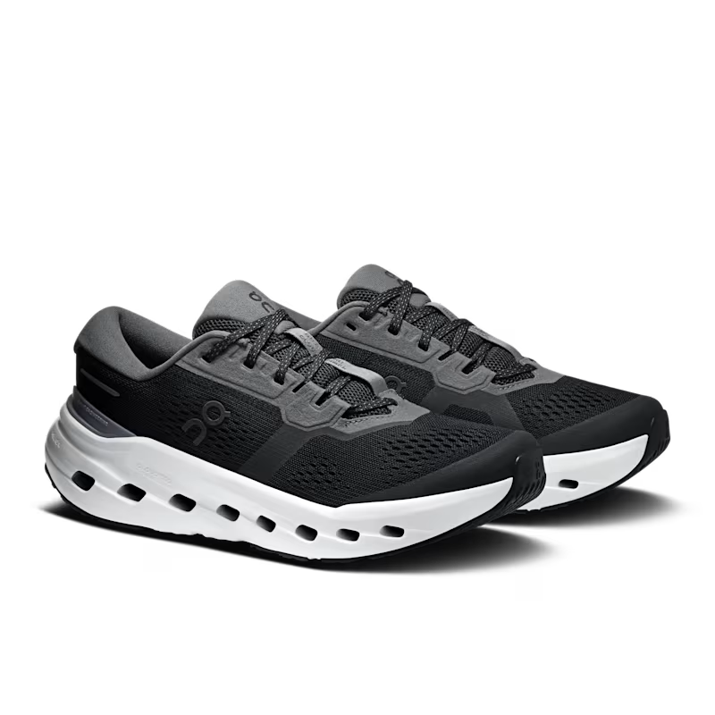 On Women's Cloudrunner 3 Sneaker in Black/Ivory