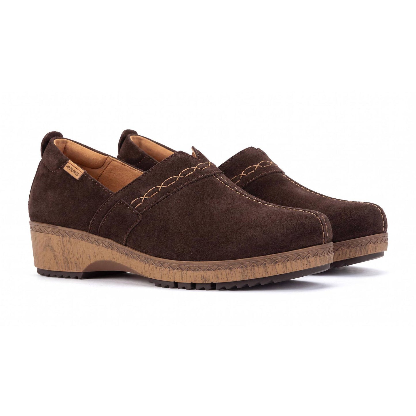 Pikolinos Women's Granada Slip On Clog in Olmo Brown