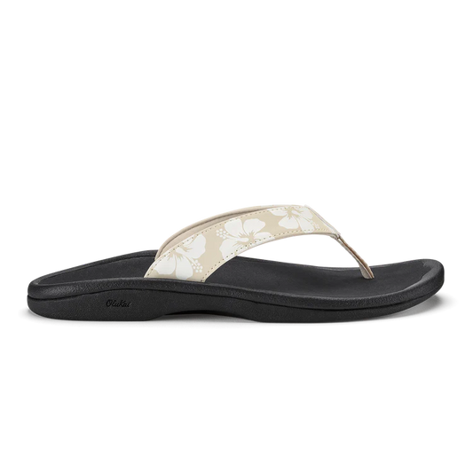 OluKai Women's Ohana Thong Sandal in Tapa/Pua